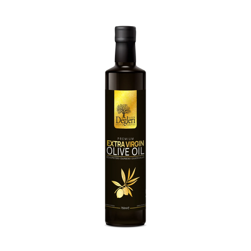 Degleri Premium Extra Virgin Olive Oil 750ml Glass Bottle – Greek single-origin cold-pressed olive oil, low acidity and rich in polyphenols