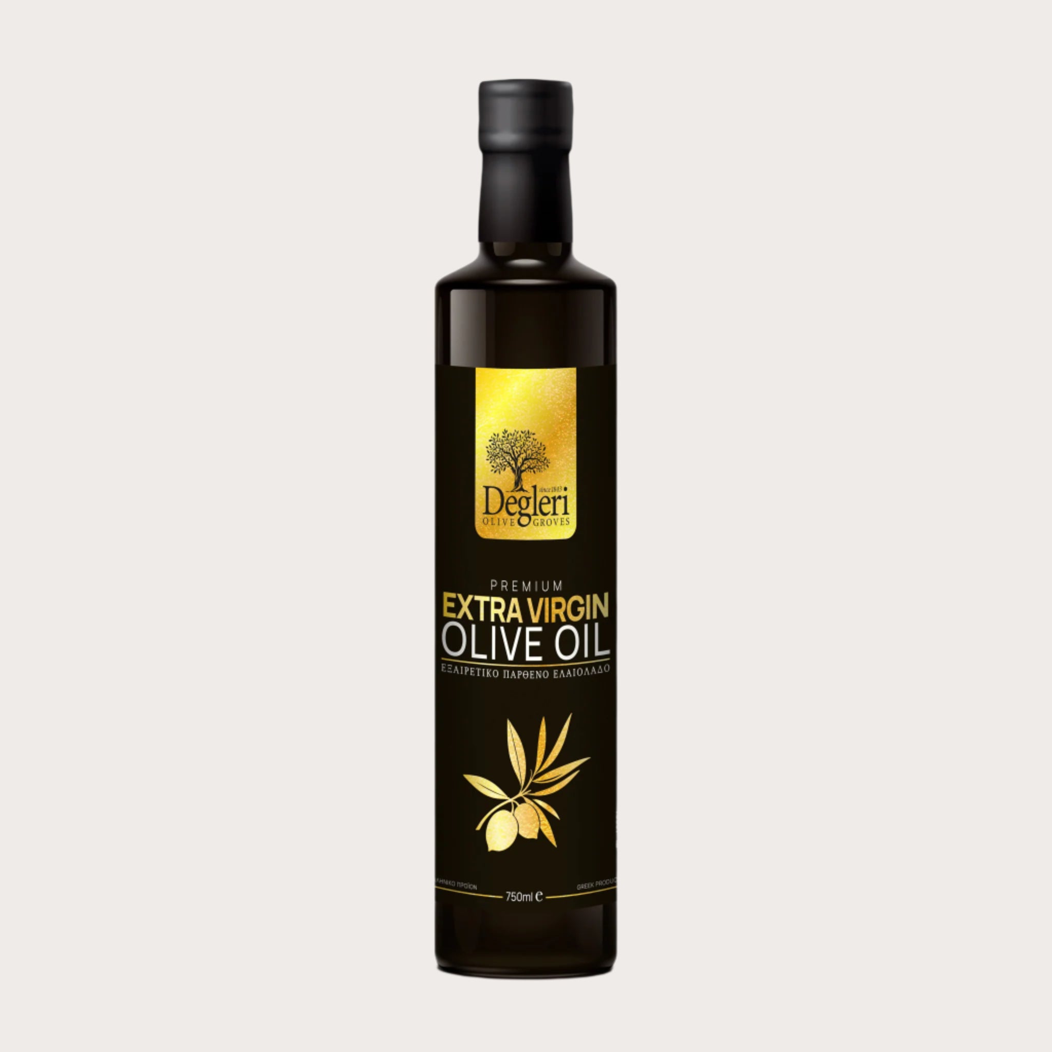 Degleri Premium Extra Virgin Olive Oil - 750ml Glass